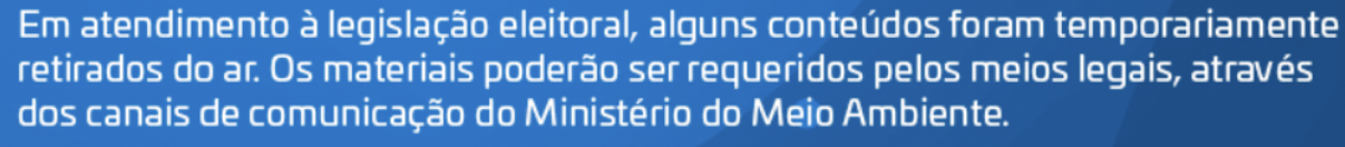 banner informativo que menciona a disponibilidade de informação durante o período eleitoral